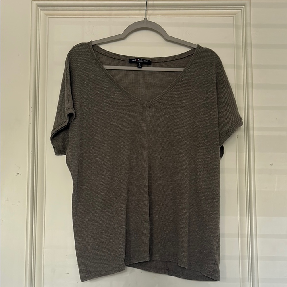 one clothing short sleeve v-neck shirt